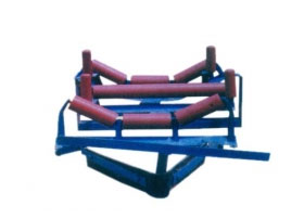 Accessory of rubber belt conveyer-carrier roller